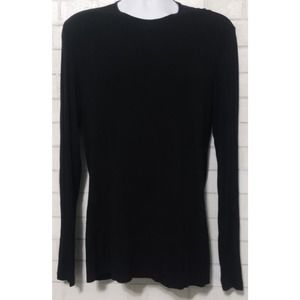 Cherokee Workwear Unisex Shirt Size Small Black Long Sleeve 2 Way Stretch